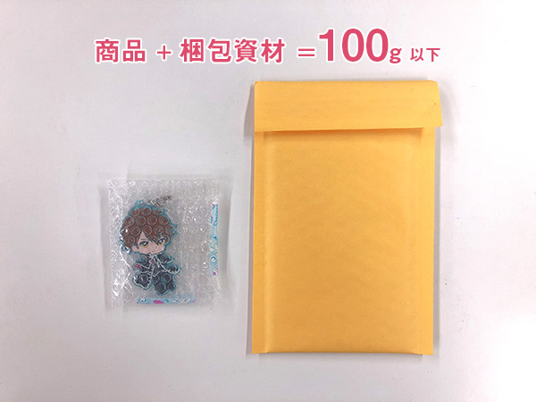 商品の重さを計っている画像 100g以下